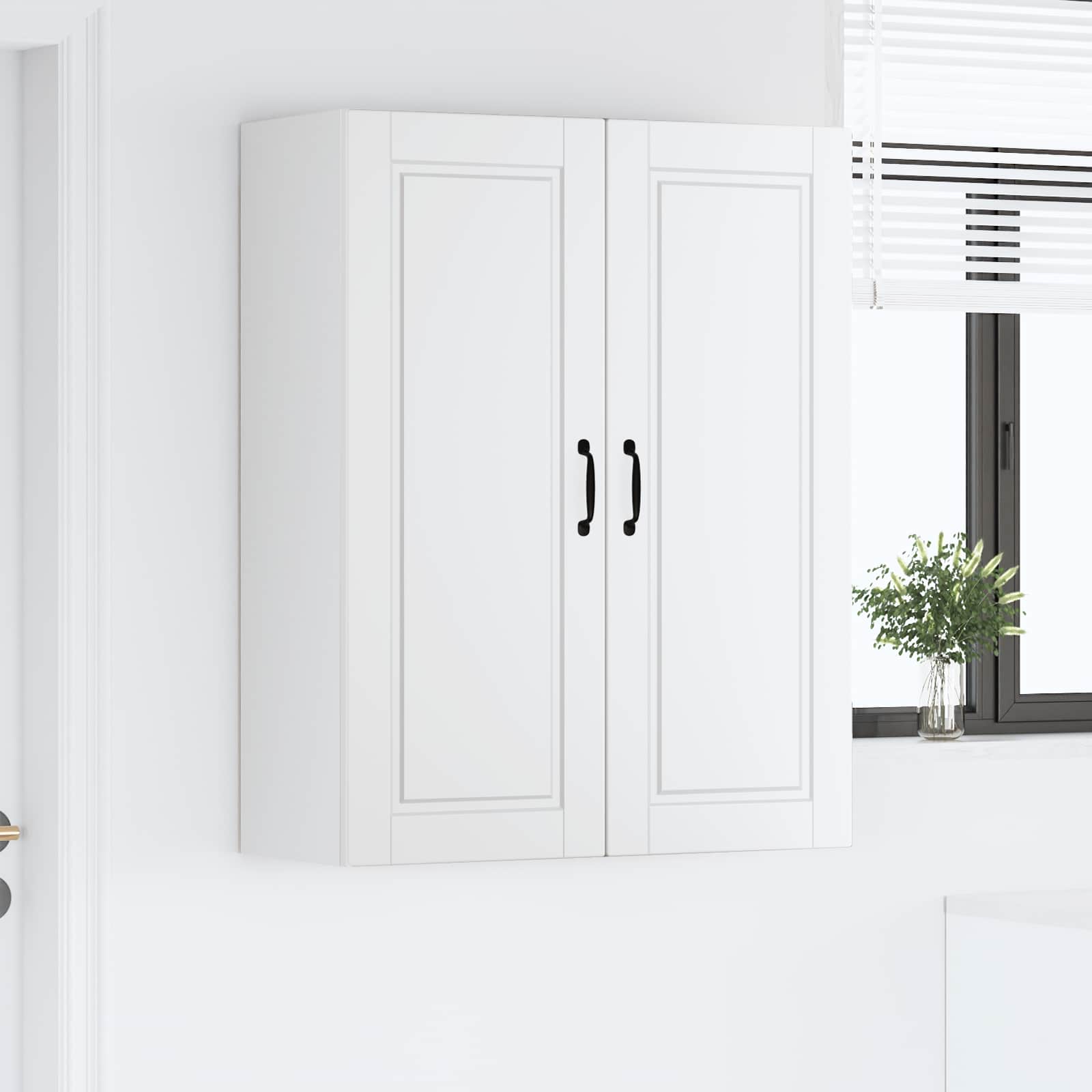 Køkkenskab med hylde Hvid 80 x 31 x 100 cm Konstrueret træ