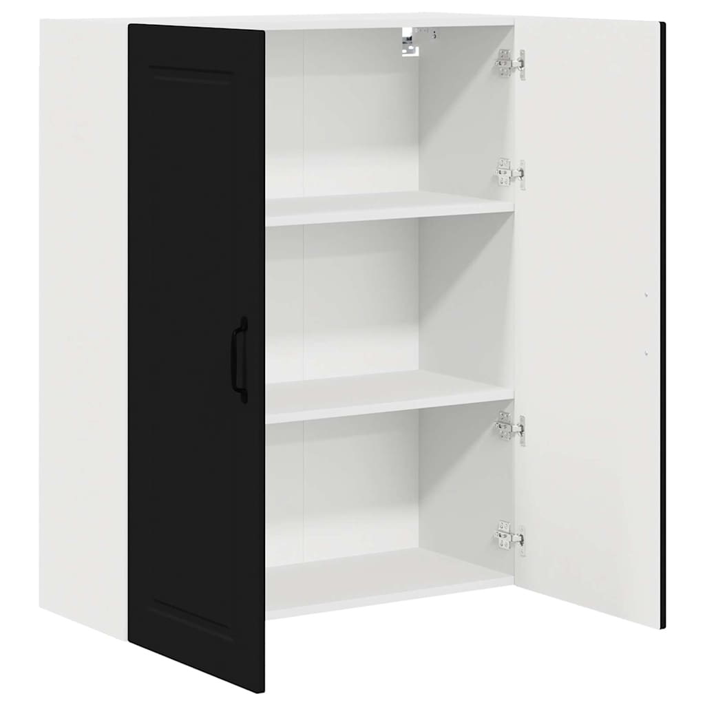 Vægskab til køkken Sort 80 x 31 x 100 cm Konstrueret træ