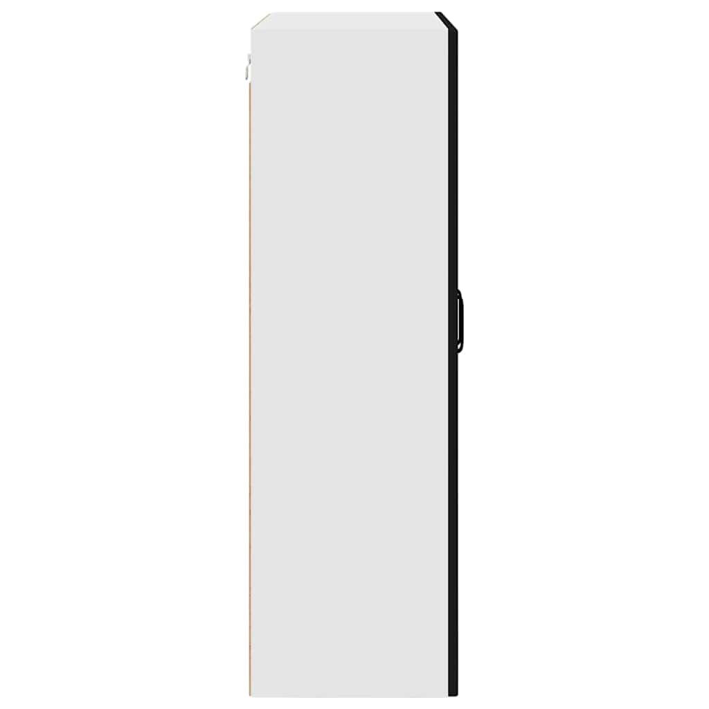 Vægskab til køkken Sort 80 x 31 x 100 cm Konstrueret træ