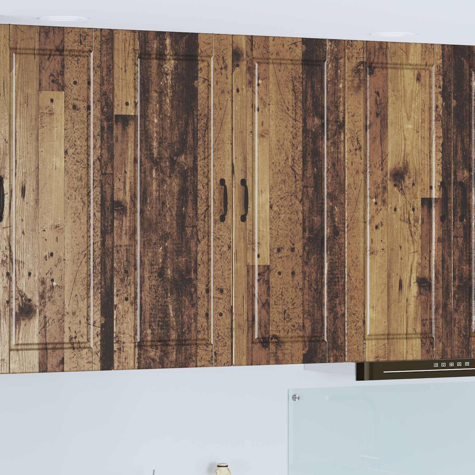 Vægskab PORTO Gammelt træ 80 x 31 x 100 cm Konstrueret træ