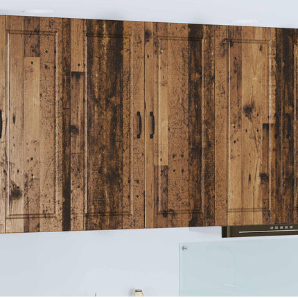 Vægskab PORTO Gammelt træ 80 x 31 x 100 cm Konstrueret træ