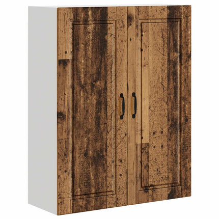 Vægskab PORTO Gammelt træ 80 x 31 x 100 cm Konstrueret træ