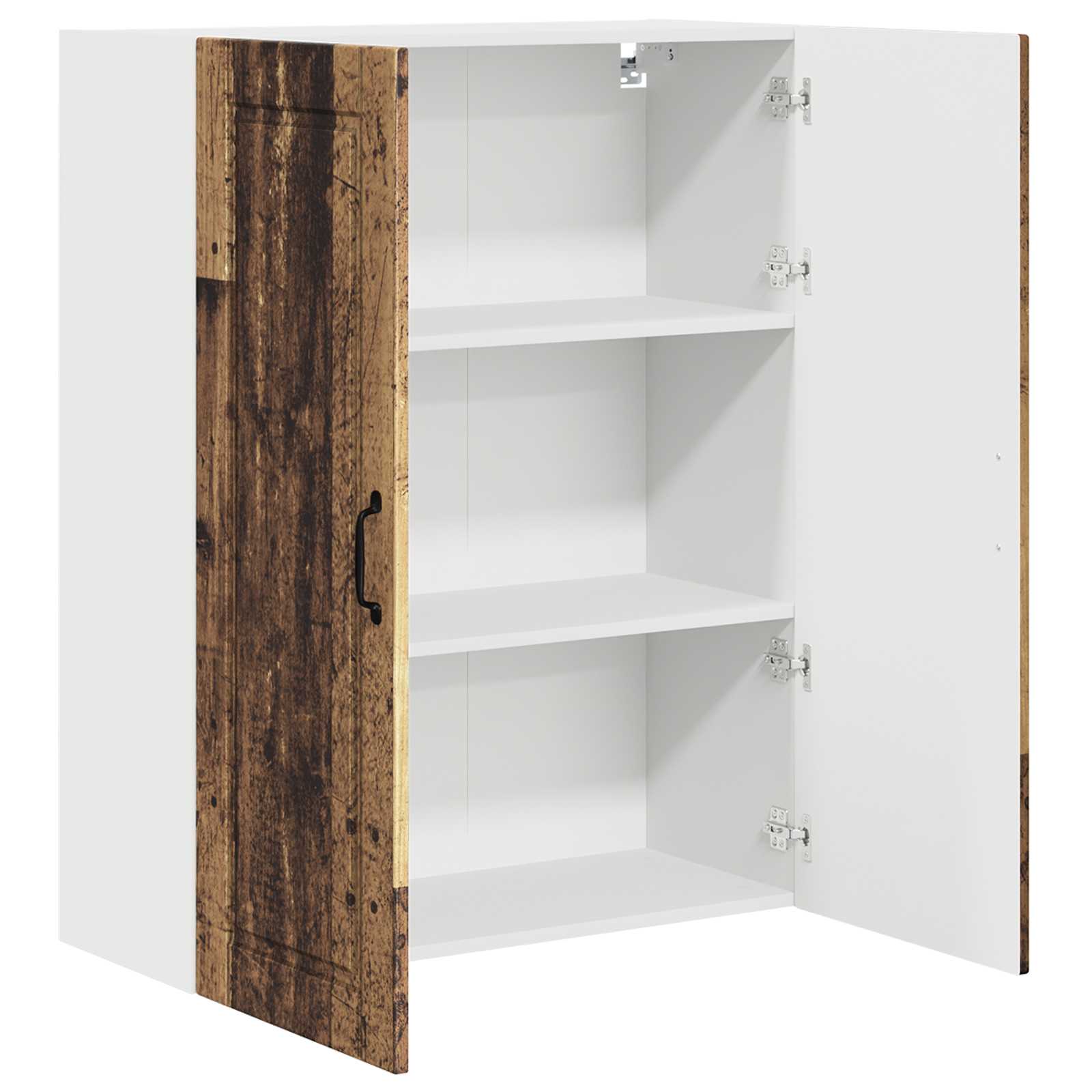 Vægskab PORTO Gammelt træ 80 x 31 x 100 cm Konstrueret træ