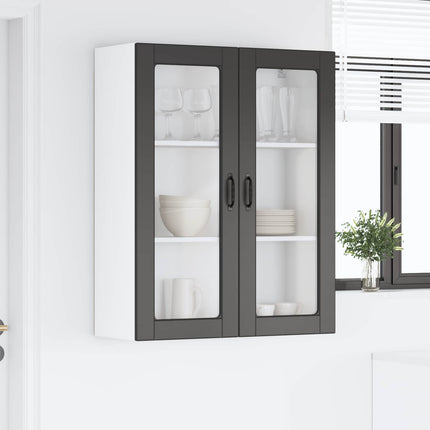Væglågskab PORTO Sort 80 x 31 x 100 cm Konstrueret træ