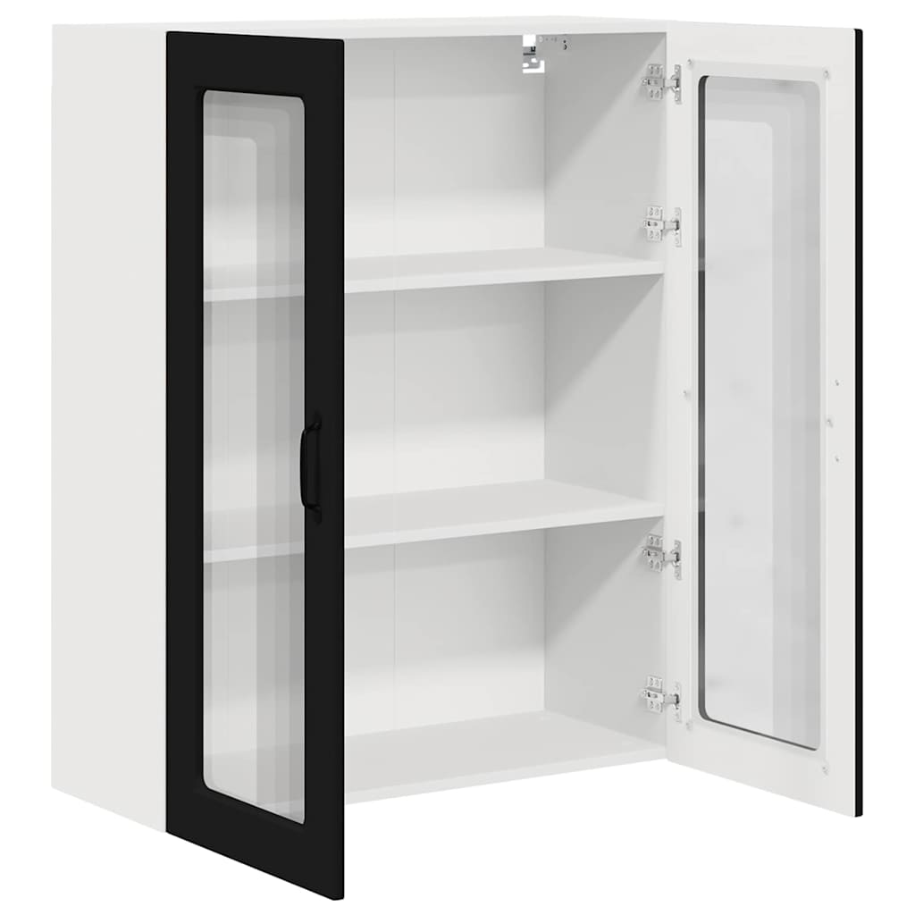 Vægskab til køkken Sort 80 x 31 x 100 cm Konstrueret træ