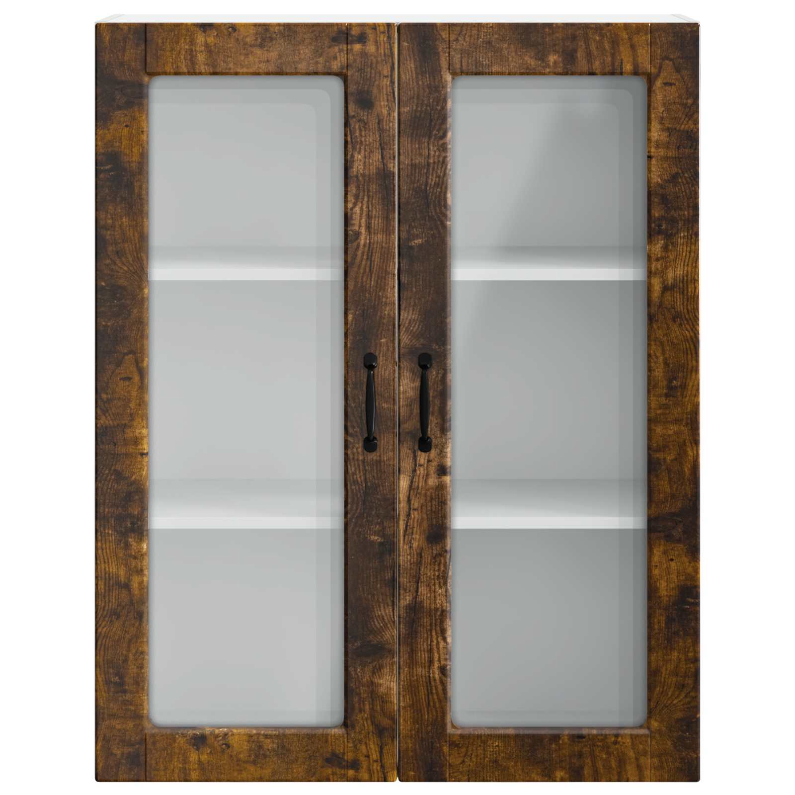 Køkkenskab med hylde Røget eg 80 x 31 x 100 cm Konstrueret træ