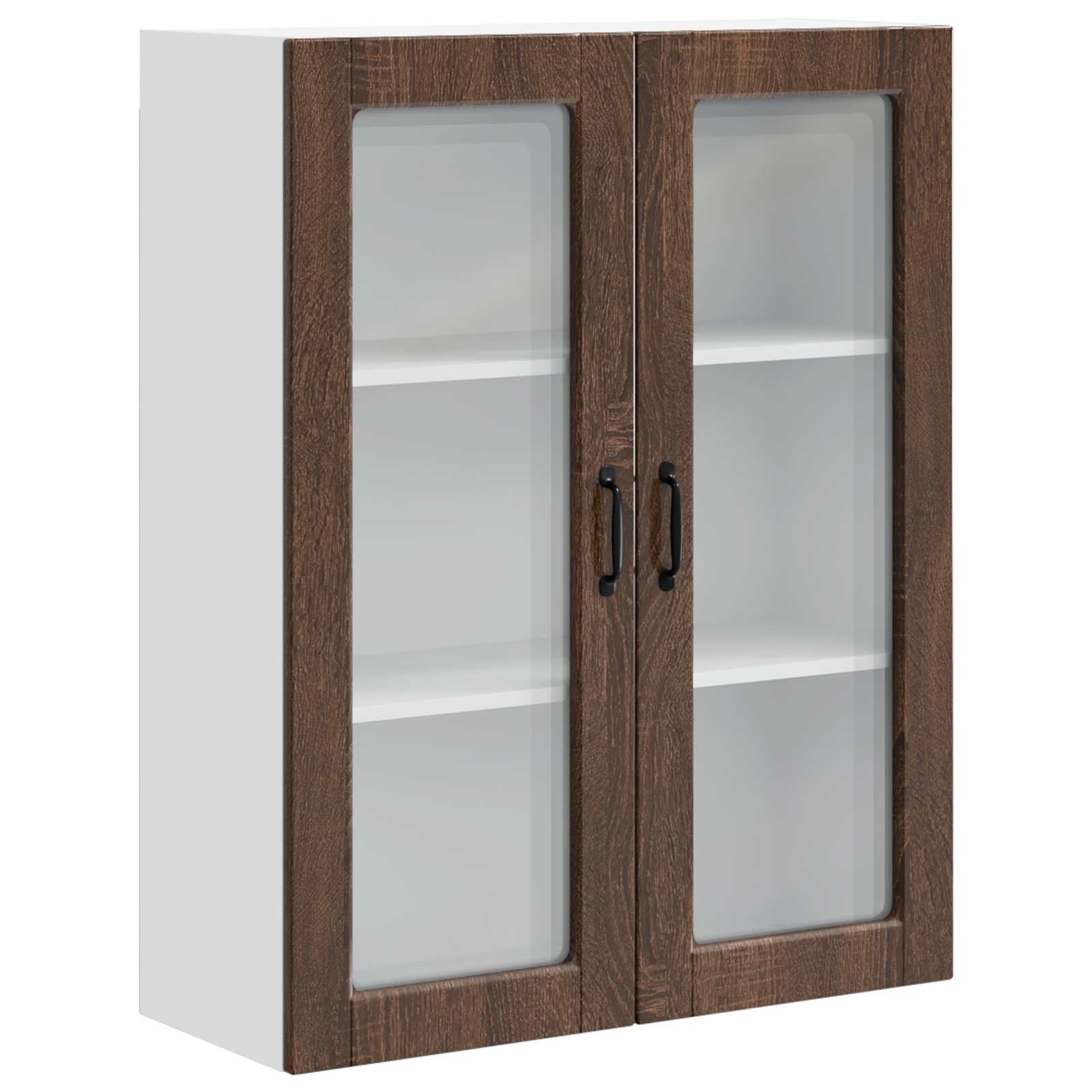 Køkkenskab med hylde Brun eg 80 x 31 x 100 cm Konstrueret træ