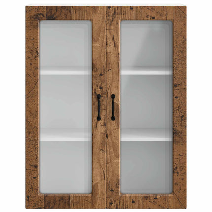 Væglågskab PORTO Gammelt træ 80 x 31 x 100 cm Konstrueret træ