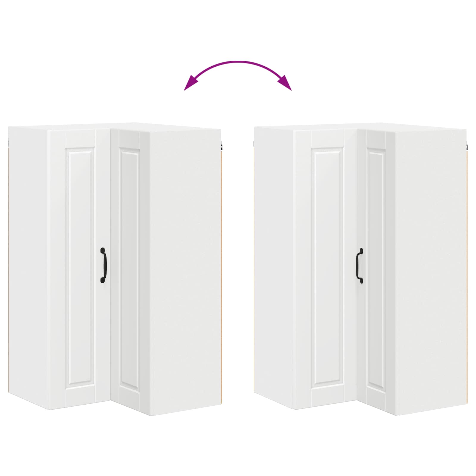 Køkkenskab med hylde Hvid 57 x 57 x 100 cm Konstrueret træ