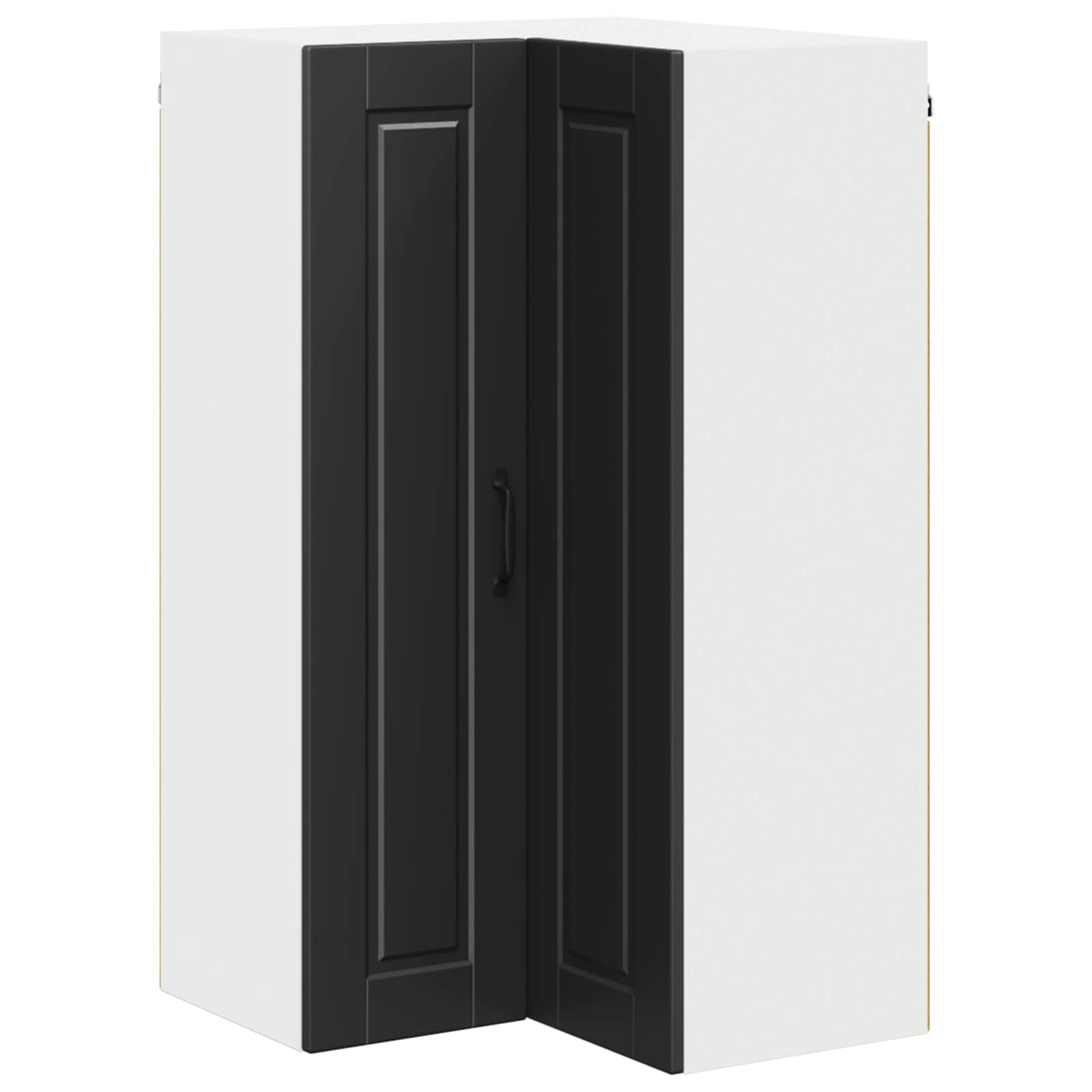 Køkkenskab med hylde Sort 57 x 57 x 100 cm Konstrueret træ