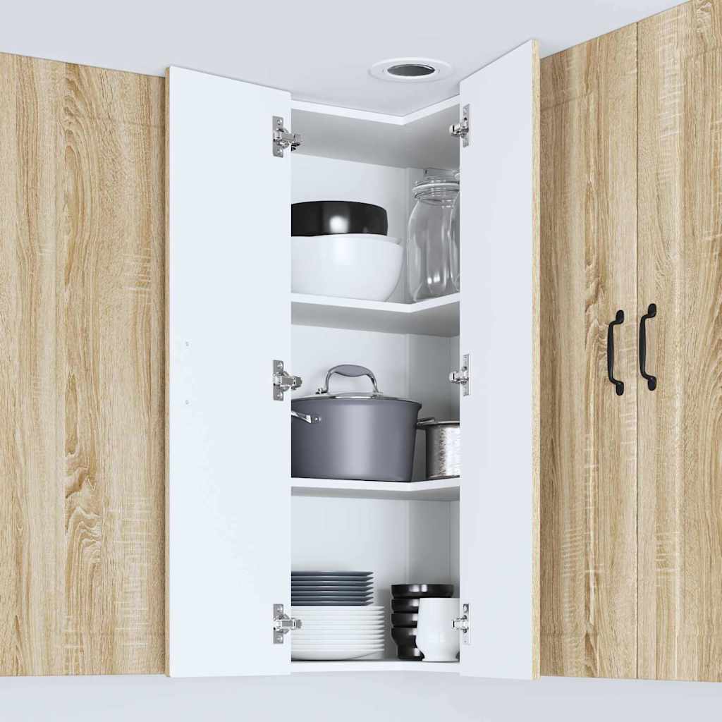 Vægskab til køkken Sonoma eg 57 x 57 x 100 cm Konstrueret træ