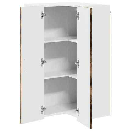 Væg hjørneskab PORTO Røget eg 57 x 57 x 100 cm Konstrueret træ