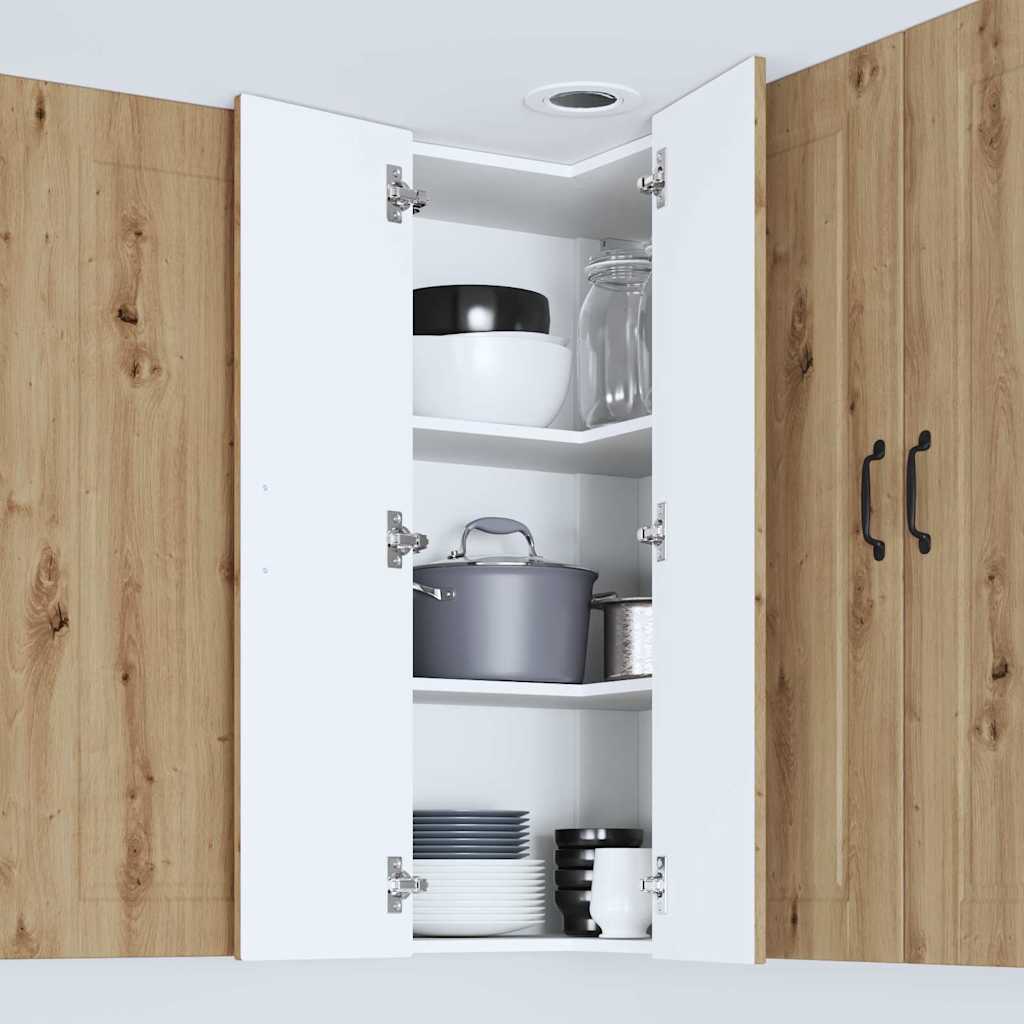 Vægskab til køkken med hylde Artisan Egetræ 57 x 57 x 100 cm