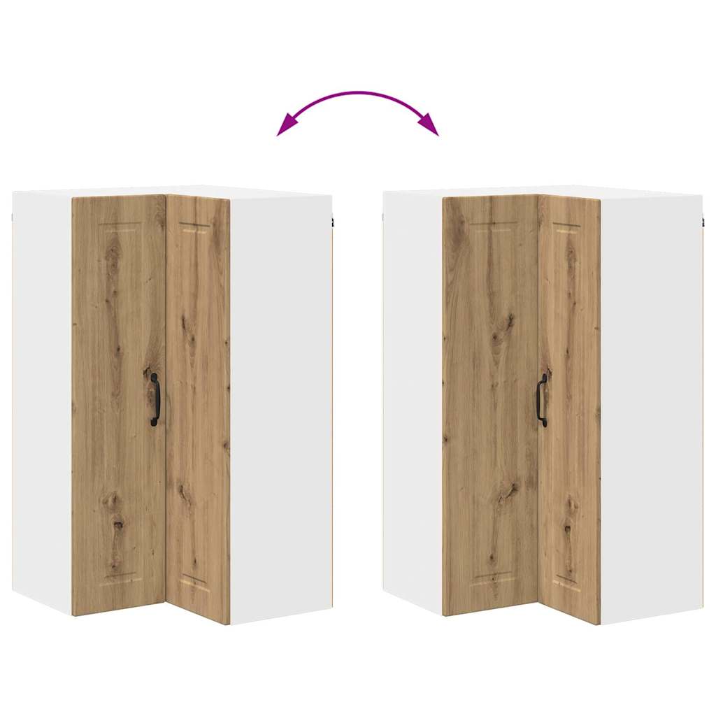 Vægskab til køkken med hylde Artisan Egetræ 57 x 57 x 100 cm