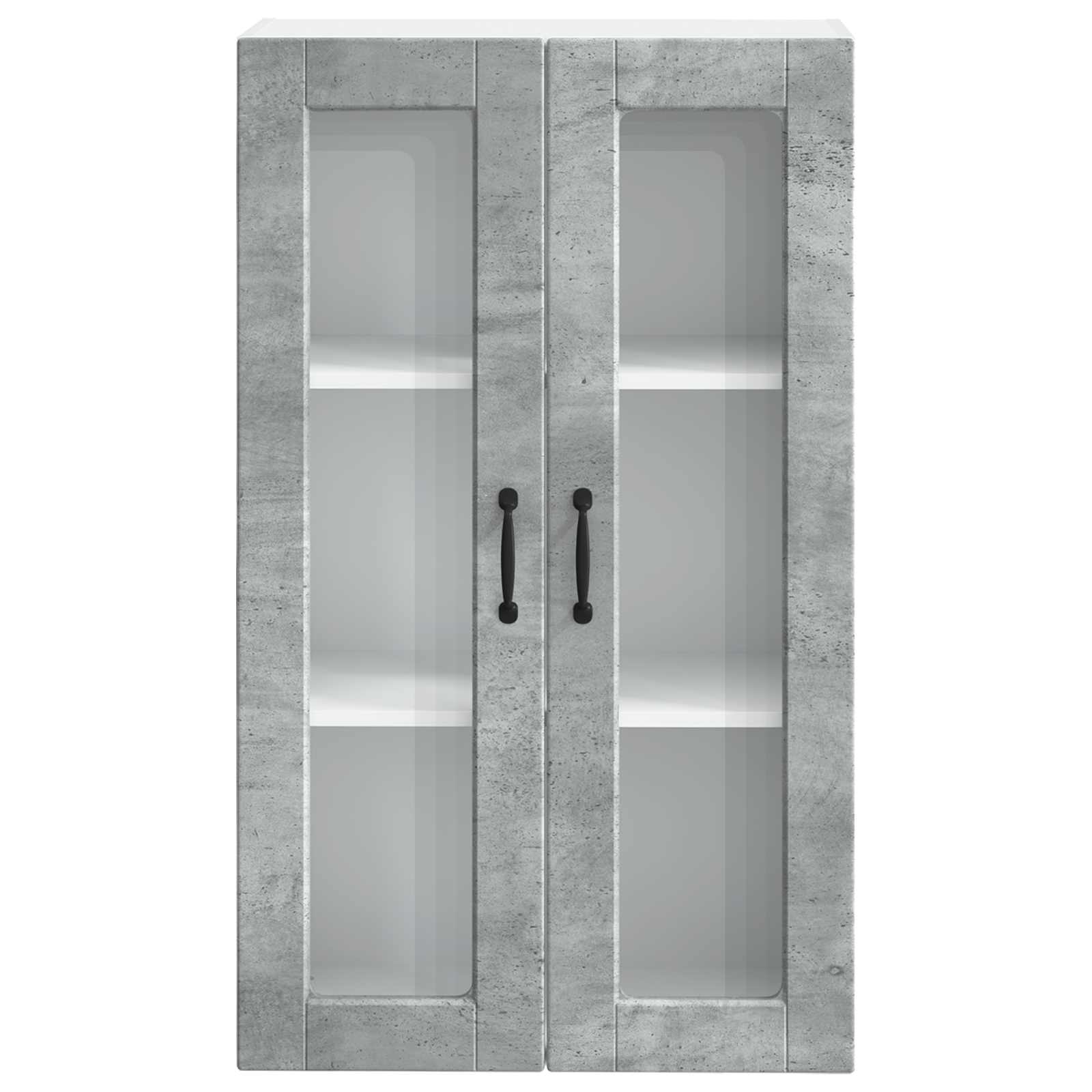 Køkkenskab med hylde Beton Grå 60 x 31 x 100 cm Konstrueret træ