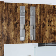 Køkkenskab med hylde Røget eg 60 x 31 x 100 cm Konstrueret træ