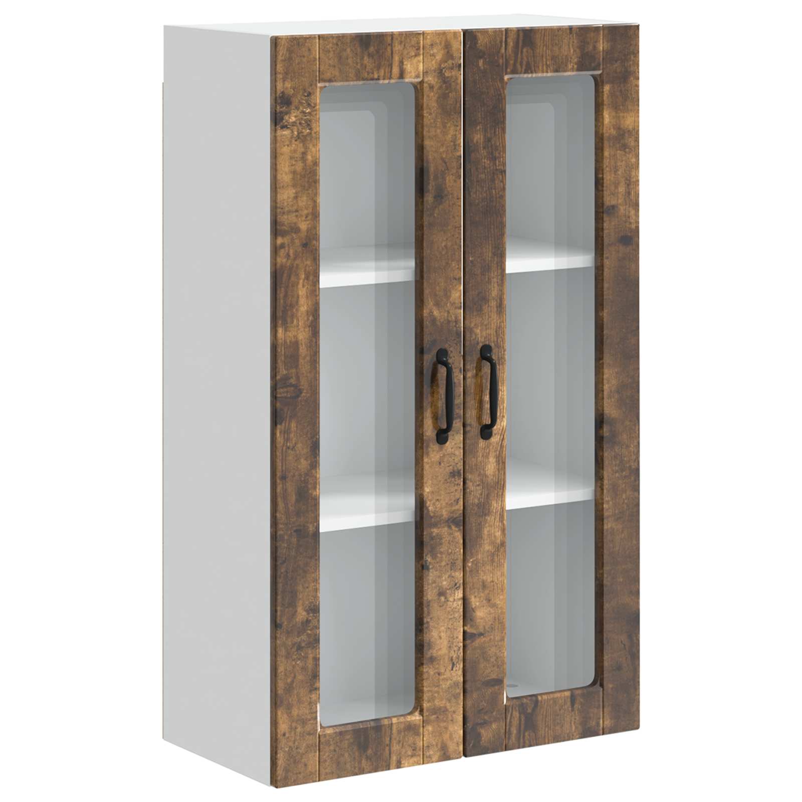 Køkkenskab med hylde Røget eg 60 x 31 x 100 cm Konstrueret træ