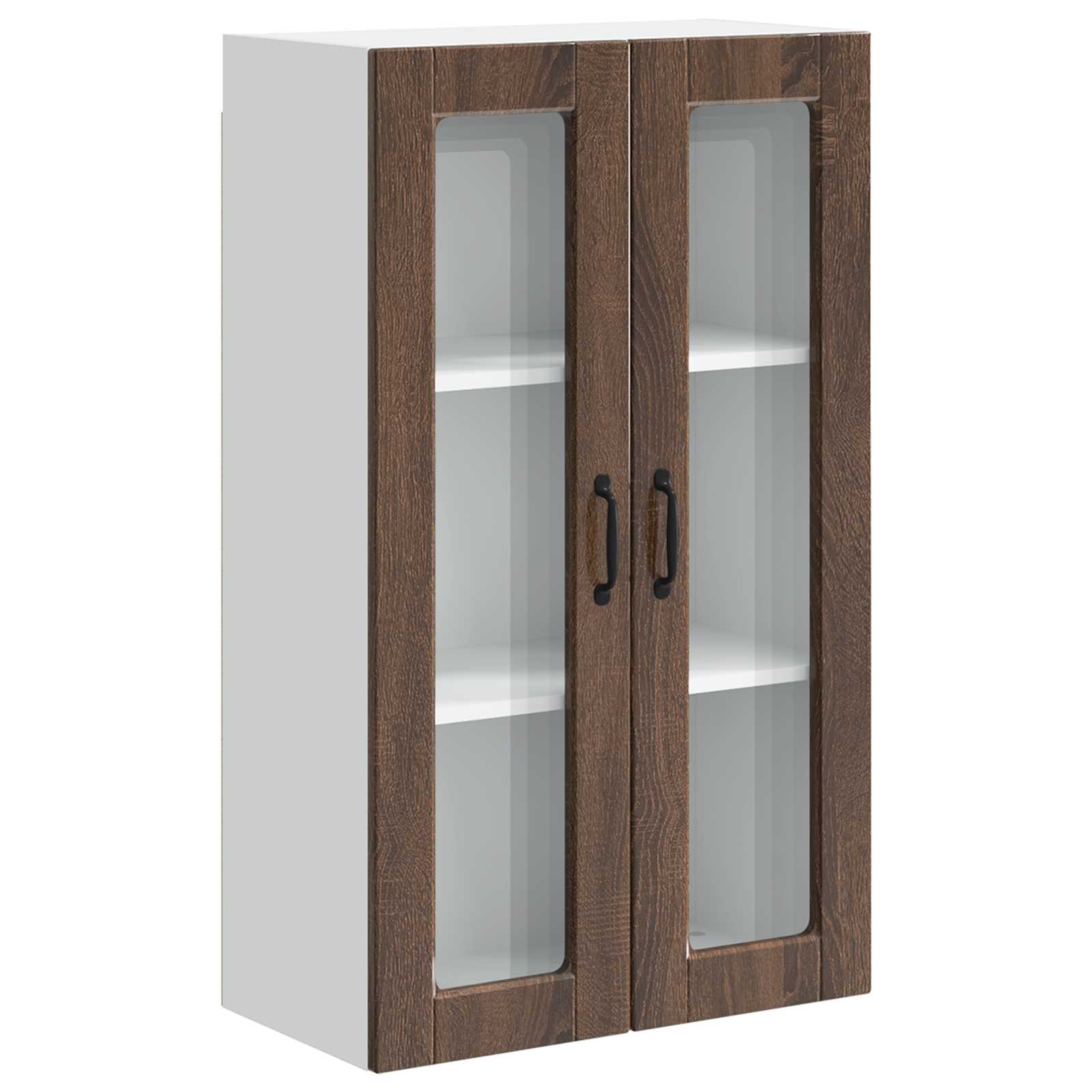 Køkkenskab med hylde Brun eg 60 x 31 x 100 cm Konstrueret træ