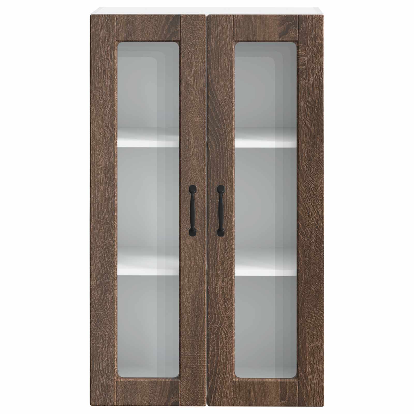 Køkkenskab med hylde Brun eg 60 x 31 x 100 cm Konstrueret træ