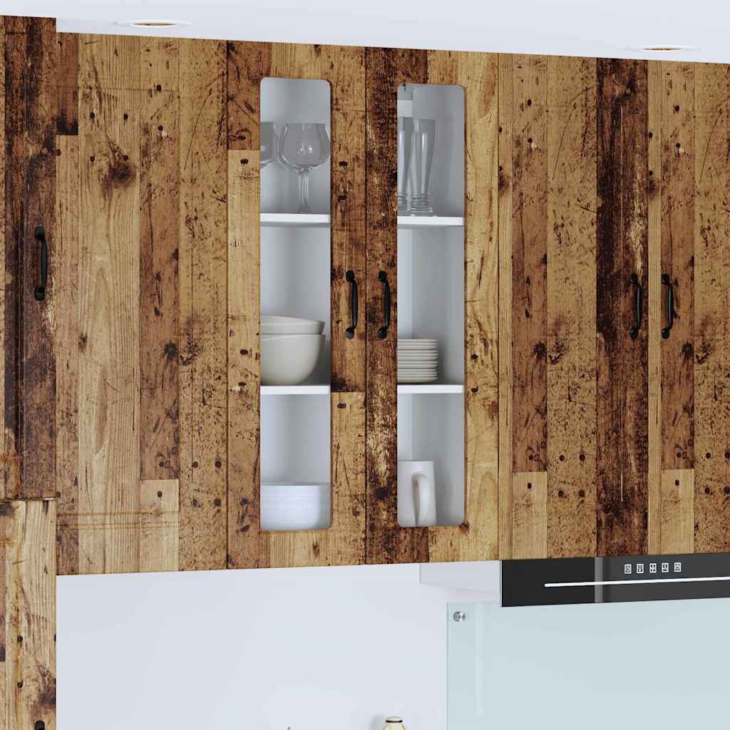 Vægskab til køkken Gammelt træ 60 x 31 x 100 cm Konstrueret træ
