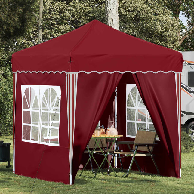 Pop-up Festtelt 195 x 195 x 245 cm Bordeaux Oxford stof