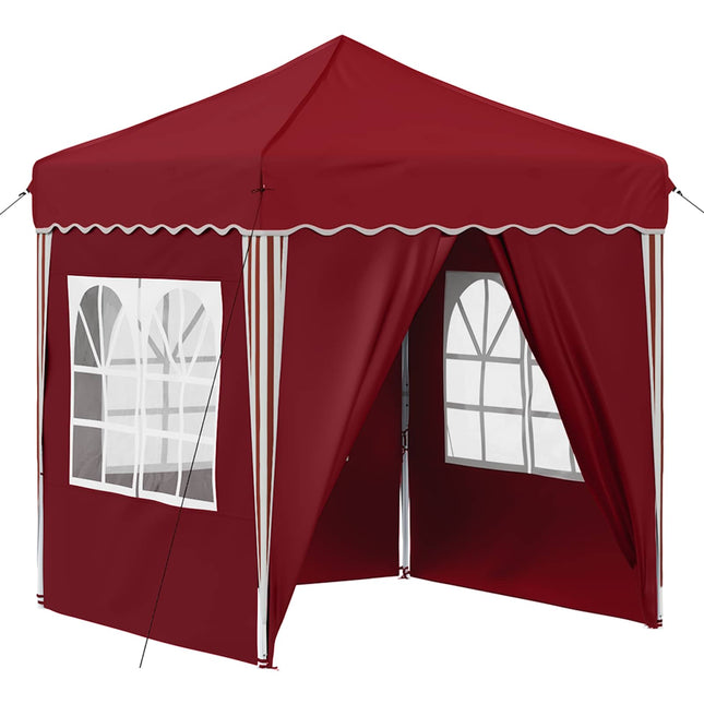 Pop-up Festtelt 195 x 195 x 245 cm Bordeaux Oxford stof
