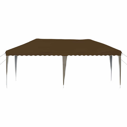 Pop-up Festtelt 575 x 290 x 245 cm Gråbrun