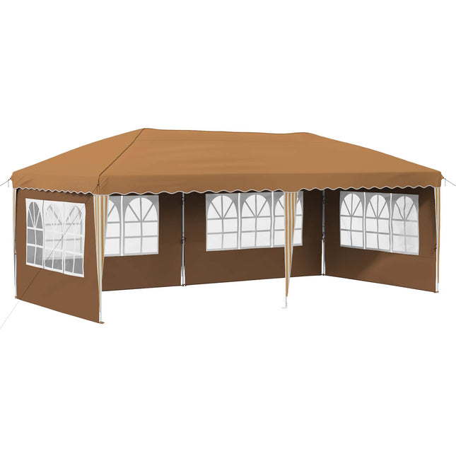Pop-up Festtelt 575 x 289 x 245 cm Beige