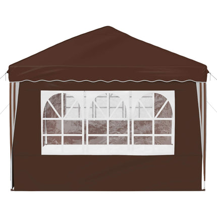 Pop-up Festtelt 575 x 289 x 245 cm Brun