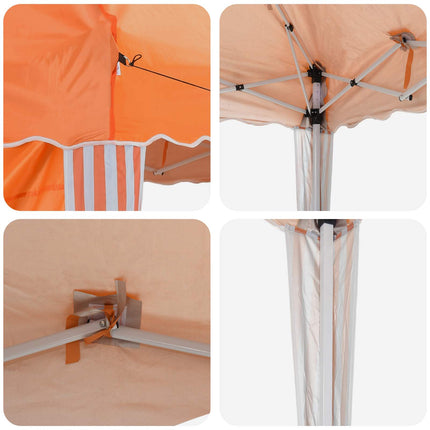 Pop-up Festtelt 575 x 289 x 245 cm Orange