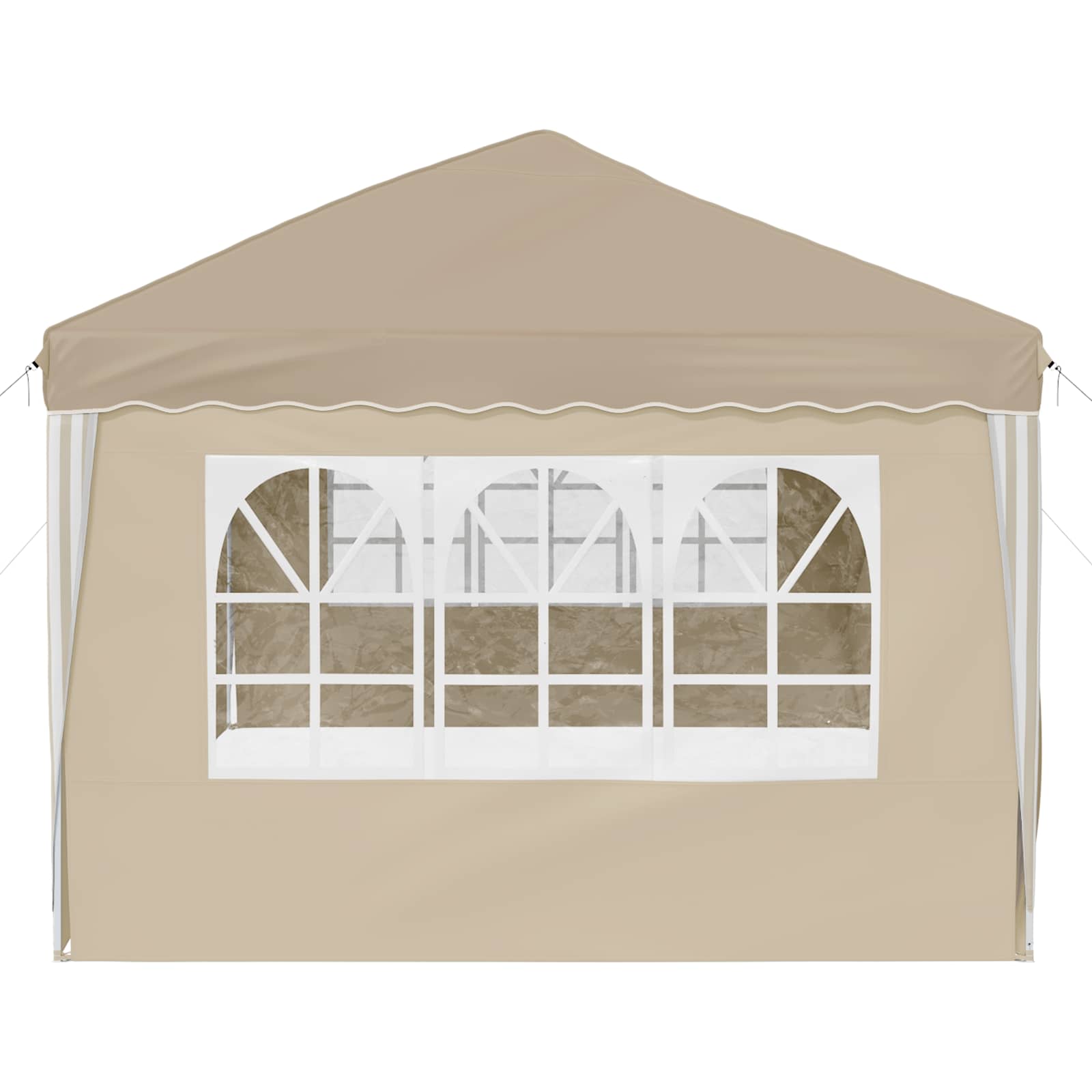 Pop-up Festtelt 575 x 288 x 245 cm Cremefarvet