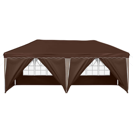 Pop-up Festtelt 575 x 288 x 245 cm Brun