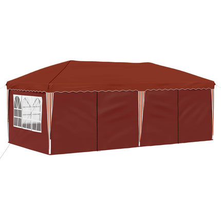 Pop-up Festtelt 575 x 288 x 245 cm Terrakotta
