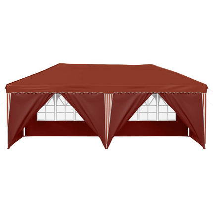 Pop-up Festtelt 575 x 288 x 245 cm Terrakotta