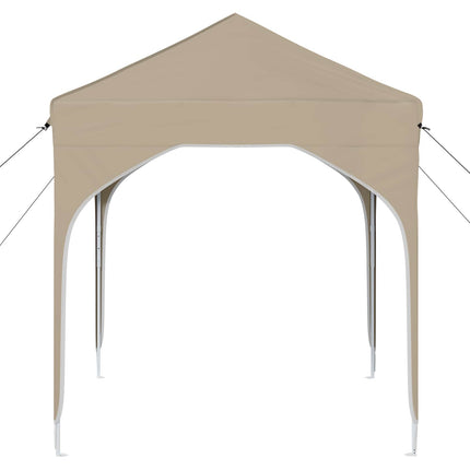 Pop-up Festtelt 194 x 194 x 245 cm Cremefarvet