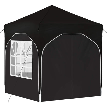 Pop-up Festtelt 192 x 192 x 245 cm Sort
