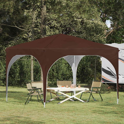 Pop-up Festtelt 290 x 290 x 245 cm Brun