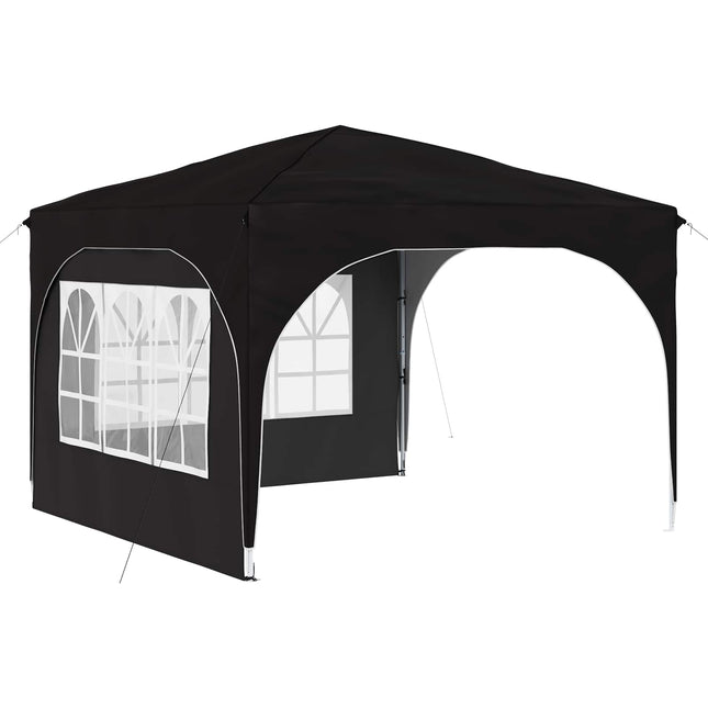 Pop-up Festtelt 290 x 290 x 245 cm Sort
