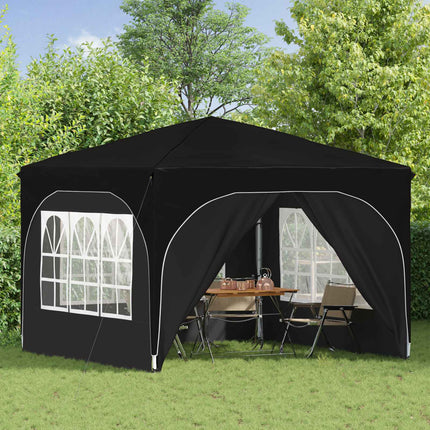 Pop-up Festtelt 290 x 290 x 245 cm Sort