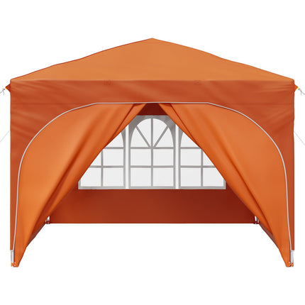 Pop-up Festtelt 290 x 290 x 245 cm Orange