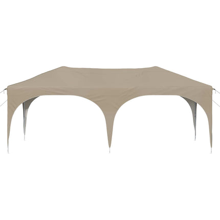 Pop-up Festtelt 575 x 288 x 245 cm Cremefarvet Oxford stof