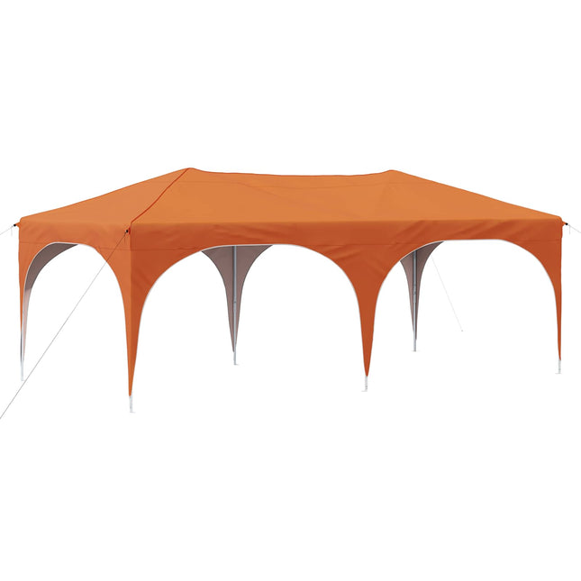 Pop-up Festtelt 575 x 288 x 245 cm Orange Oxford stof