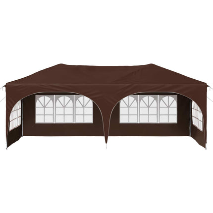 Pop-up Festtelt 575 x 288 x 245 cm Brun Oxford stof