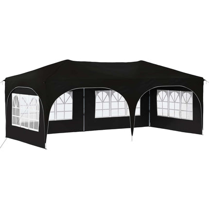 Pop-up Festtelt 575 x 288 x 245 cm Sort Oxford stof