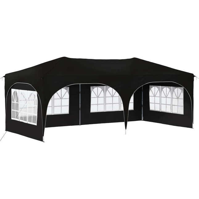 Pop-up Festtelt 575 x 288 x 245 cm Sort Oxford stof