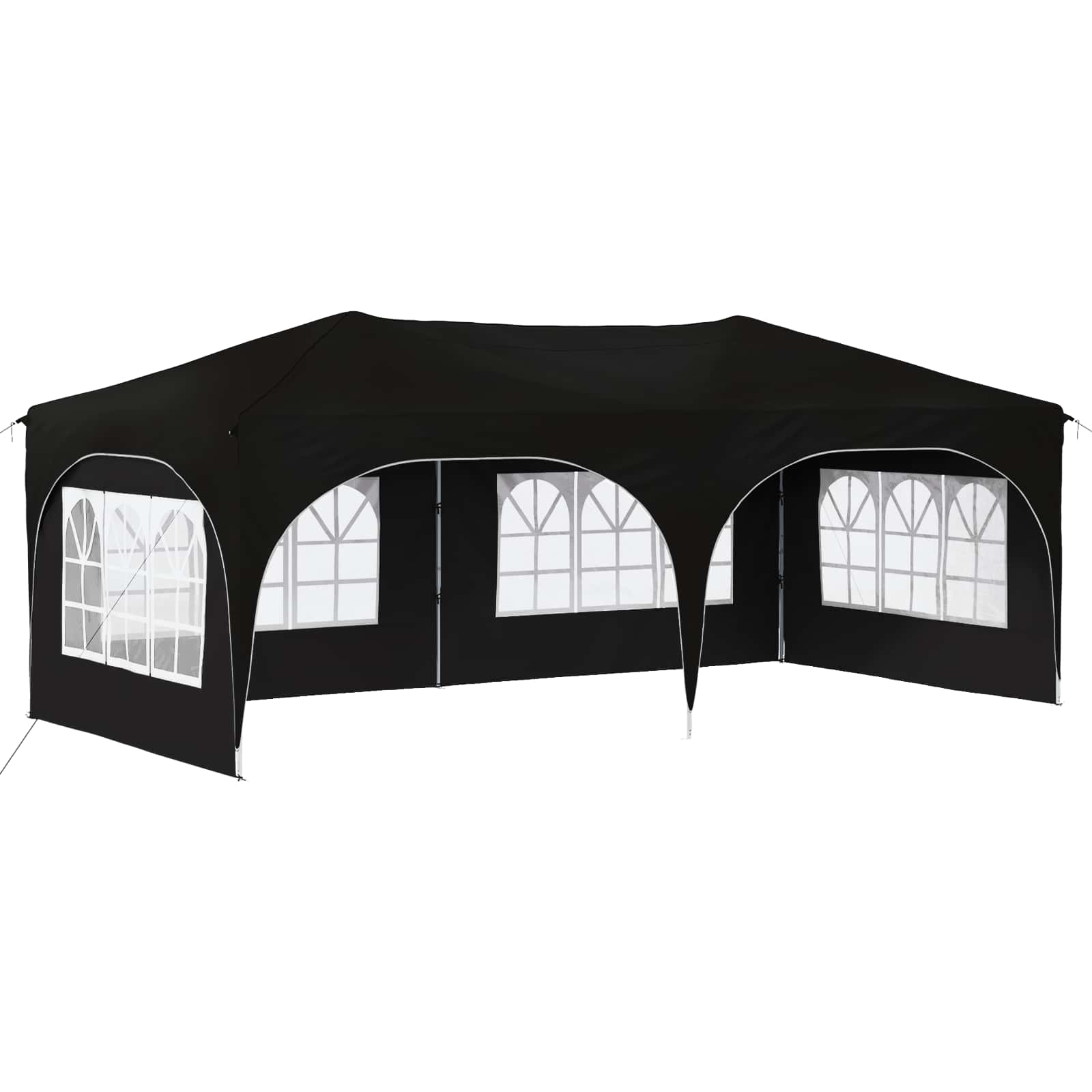 Pop-up Festtelt 575 x 288 x 245 cm Sort Oxford stof