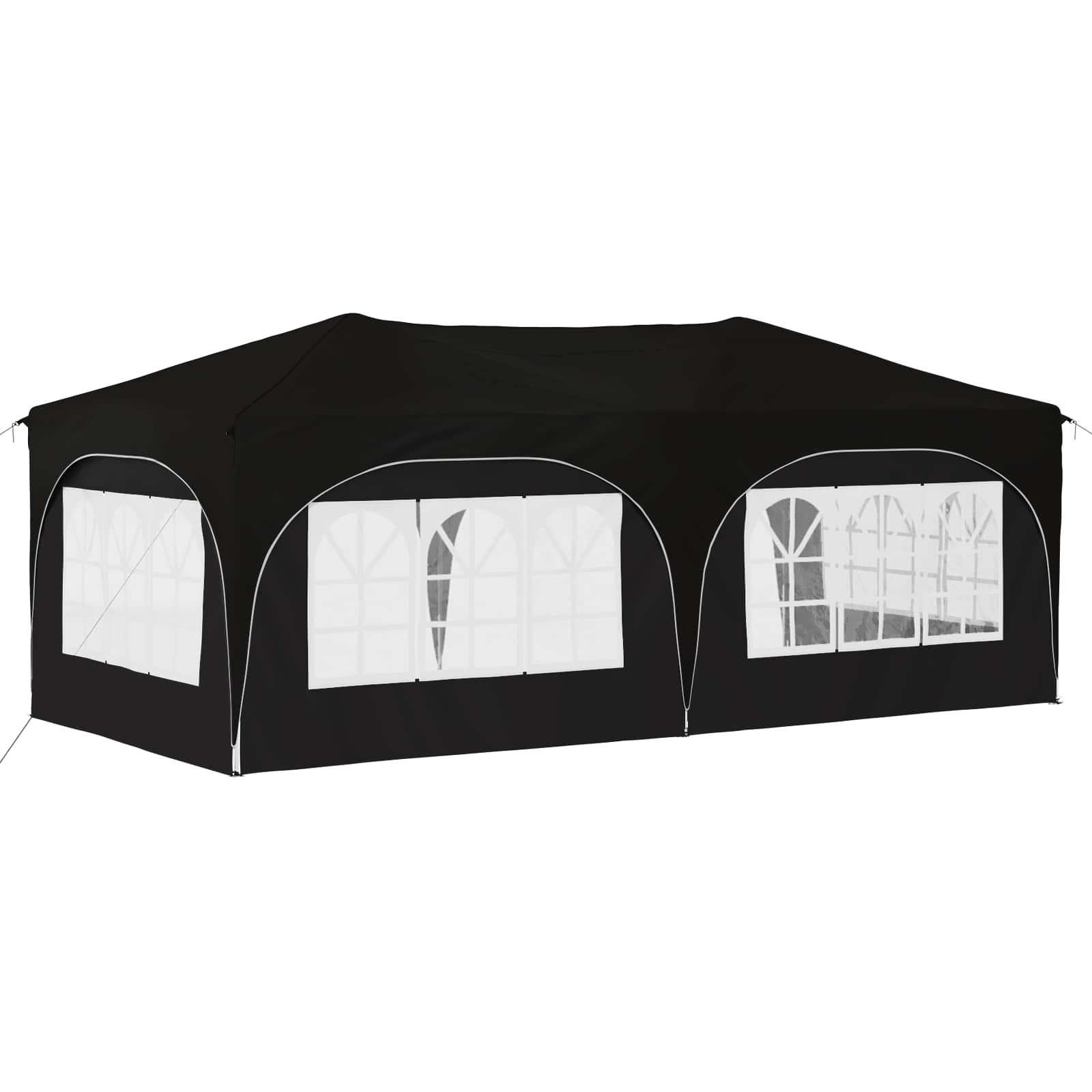 Pop-up Festtelt 575 x 288 x 245 cm Sort Oxford stof