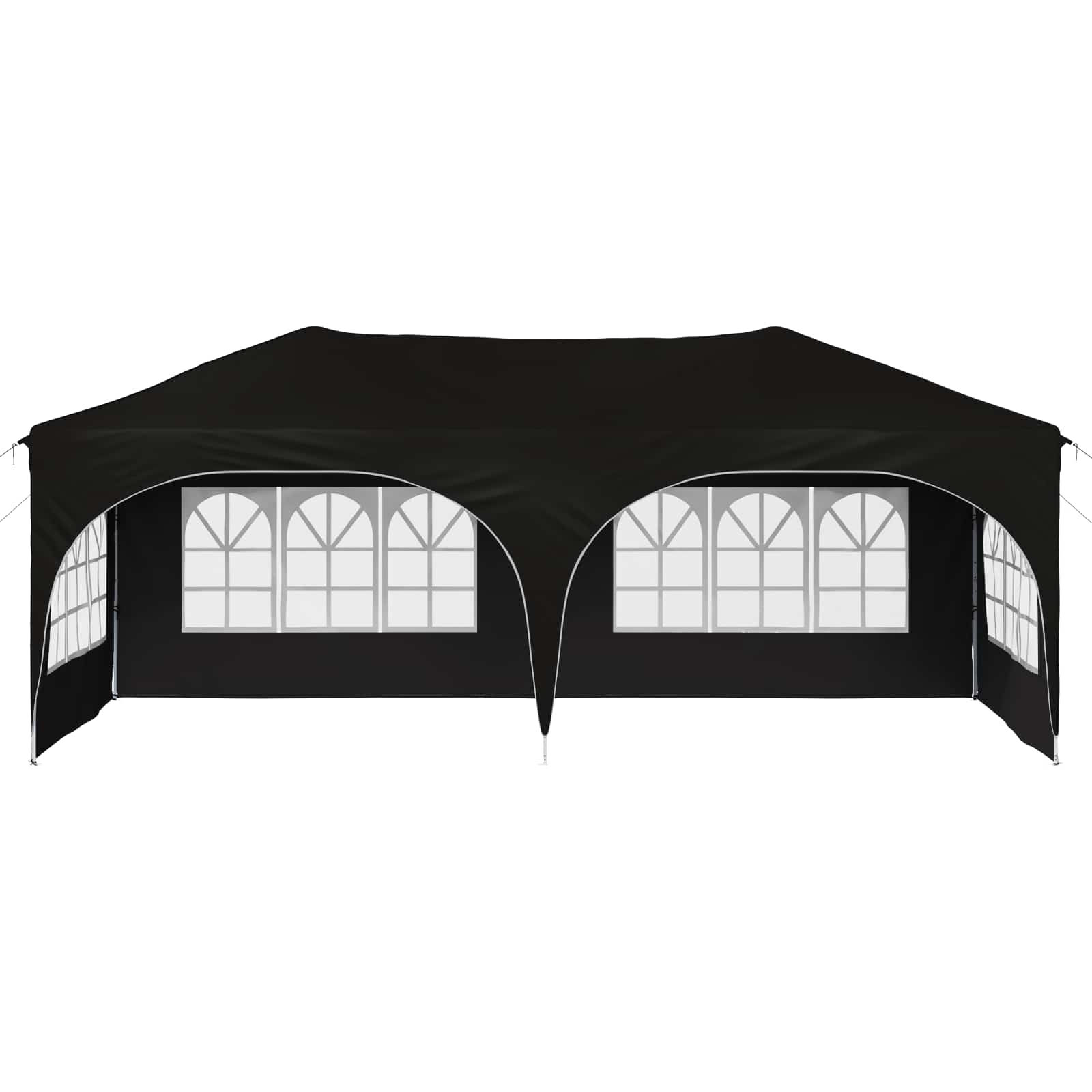 Pop-up Festtelt 575 x 288 x 245 cm Sort Oxford stof