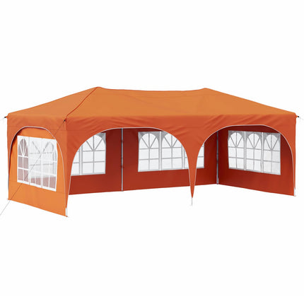 Pop-up Festtelt 575 x 288 x 245 cm Orange Oxford stof