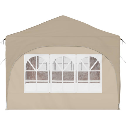 Pop-up Festtelt 575 x 288 x 245 cm Cremefarvet Oxford stof